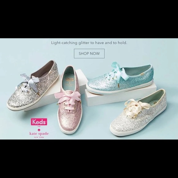 KEDS + KATE SPADE New York Glitter sneaker (silver) - Picture 3 of 7